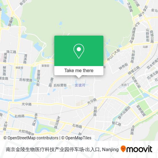南京金陵生物医疗科技产业园停车场-出入口 map