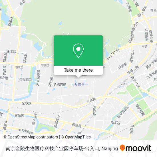 南京金陵生物医疗科技产业园停车场-出入口 map
