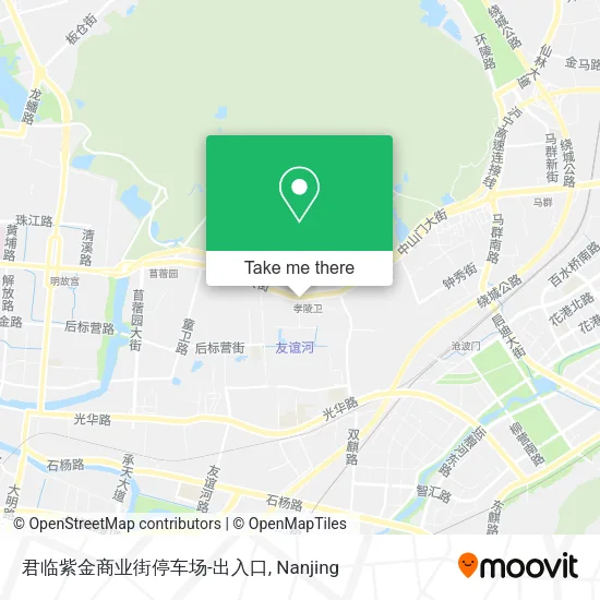 君临紫金商业街停车场-出入口 map