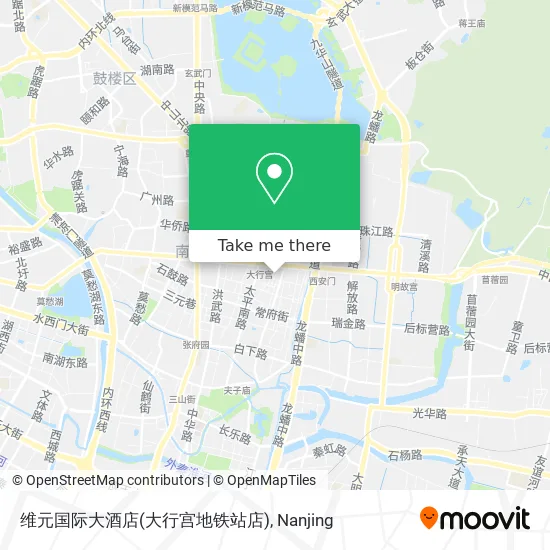 维元国际大酒店(大行宫地铁站店) map