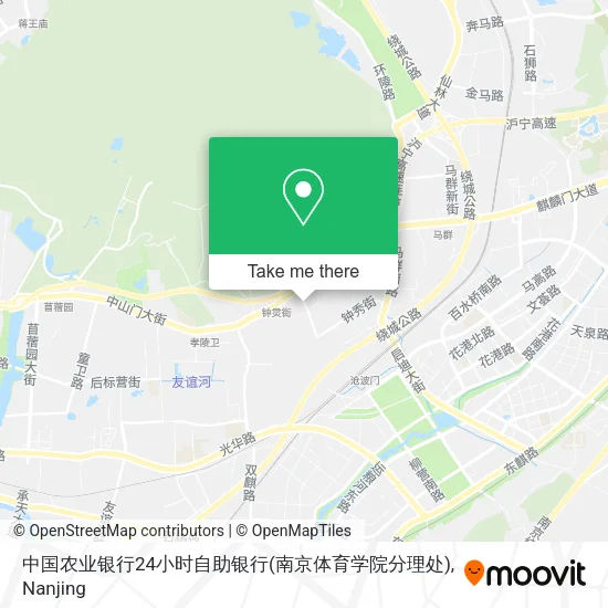 中国农业银行24小时自助银行(南京体育学院分理处) map
