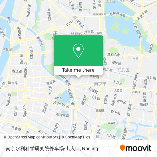 南京水利科学研究院停车场-出入口 map