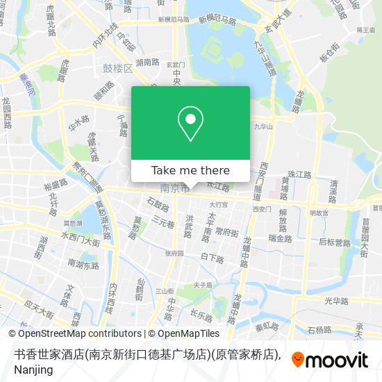 书香世家酒店(南京新街口德基广场店)(原管家桥店) map