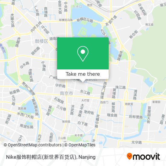 Nike服饰鞋帽店(新世界百货店) map