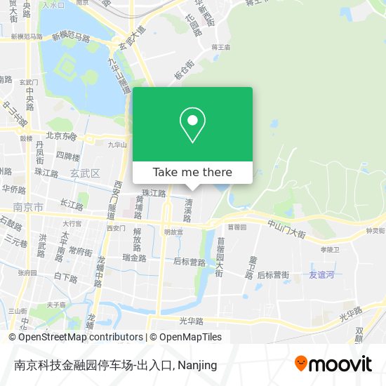 南京科技金融园停车场-出入口 map