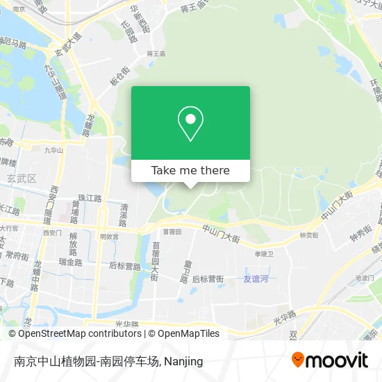 南京中山植物园-南园停车场 map