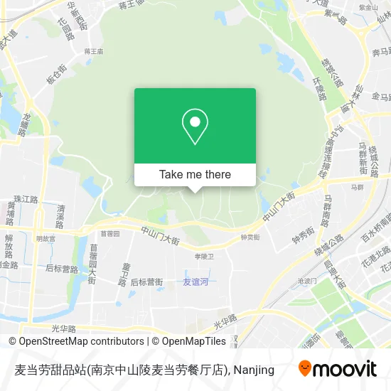 麦当劳甜品站(南京中山陵麦当劳餐厅店) map
