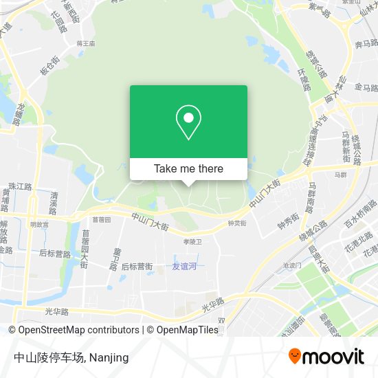 中山陵停车场 map