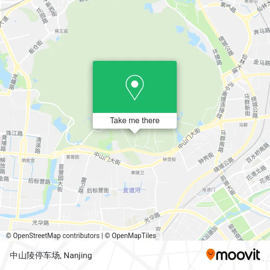 中山陵停车场 map