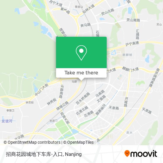 招商花园城地下车库-入口 map