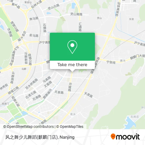 风之舞少儿舞蹈(麒麟门店) map