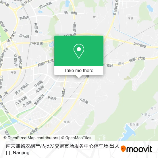 南京麒麟农副产品批发交易市场服务中心停车场-出入口 map