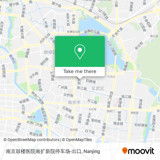 南京鼓楼医院南扩新院停车场-出口 map