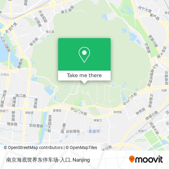 南京海底世界东停车场-入口 map