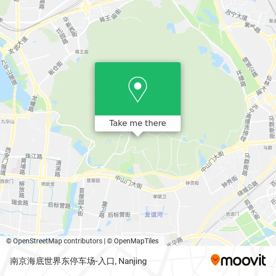 南京海底世界东停车场-入口 map