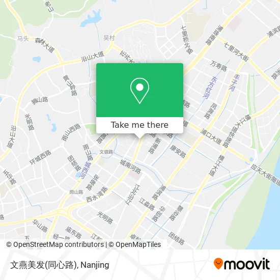 文燕美发(同心路) map