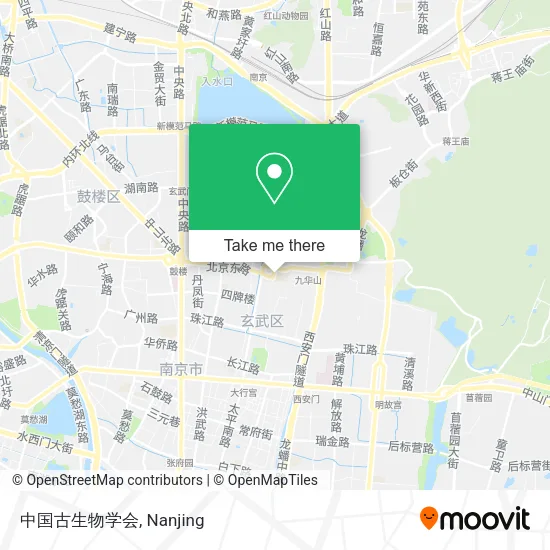 中国古生物学会 map