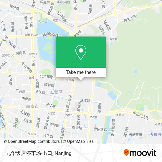 九华饭店停车场-出口 map