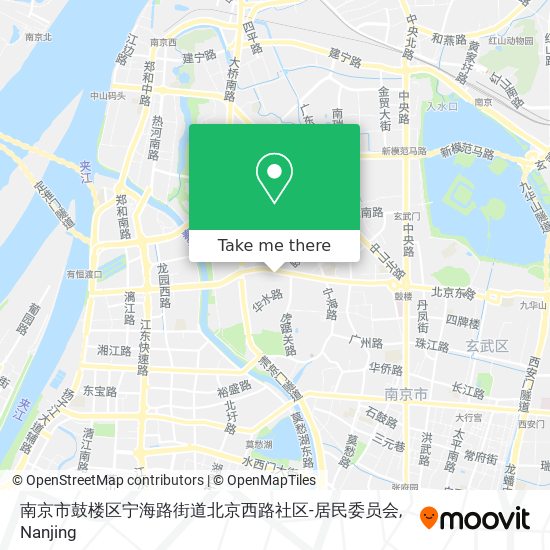 南京市鼓楼区宁海路街道北京西路社区-居民委员会 map