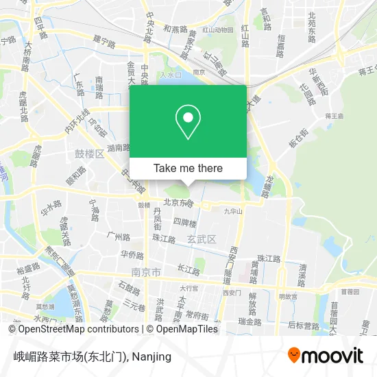 峨嵋路菜市场(东北门) map