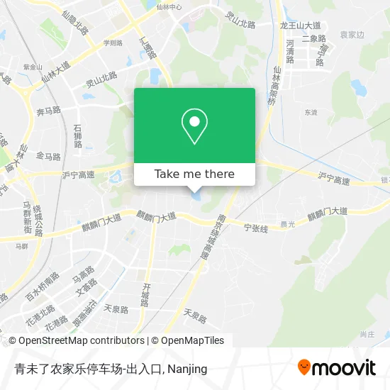 青未了农家乐停车场-出入口 map