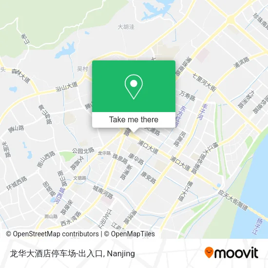 龙华大酒店停车场-出入口 map