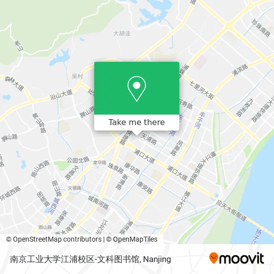 南京工业大学江浦校区-文科图书馆 map