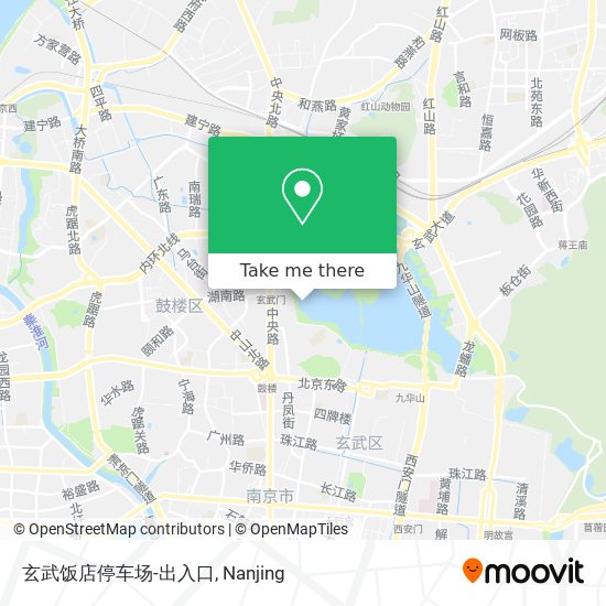 玄武饭店停车场-出入口 map