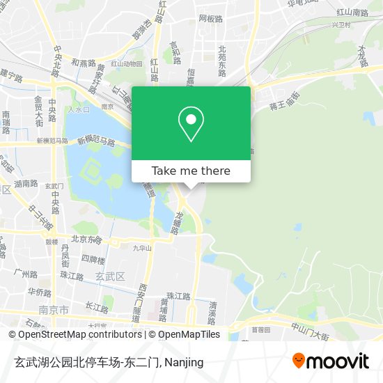 玄武湖公园北停车场-东二门 map