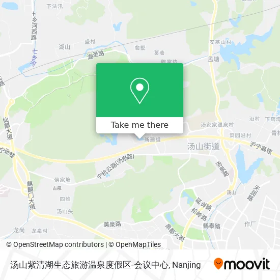 汤山紫清湖生态旅游温泉度假区-会议中心 map