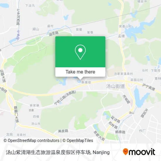 汤山紫清湖生态旅游温泉度假区停车场 map