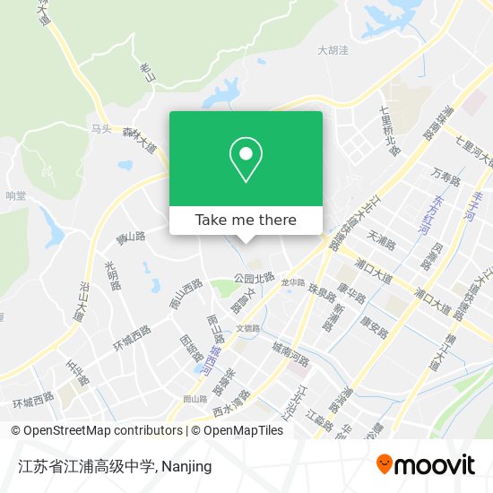 江苏省江浦高级中学 map