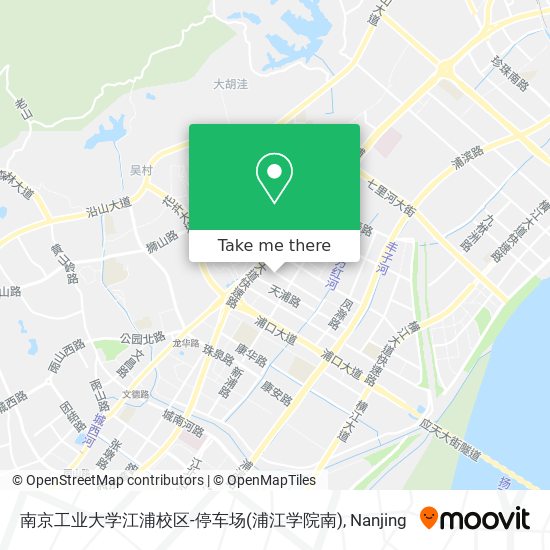 南京工业大学江浦校区-停车场(浦江学院南) map