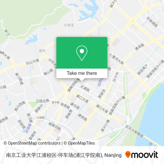 南京工业大学江浦校区-停车场(浦江学院南) map