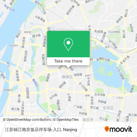 江苏锦江南京饭店停车场-入口 map