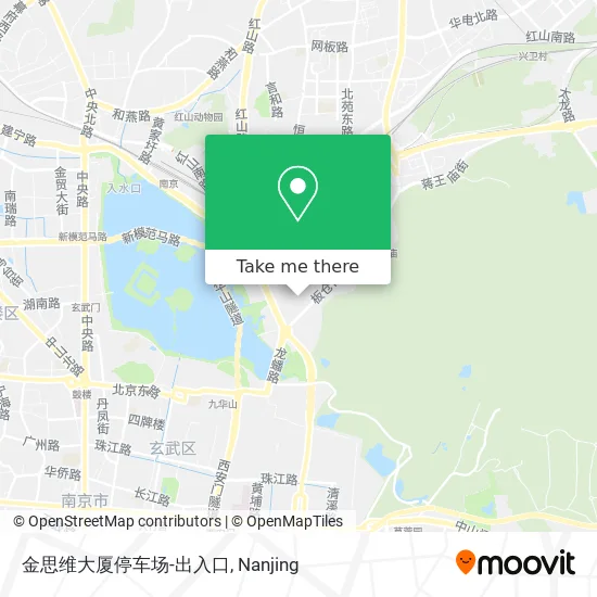 金思维大厦停车场-出入口 map