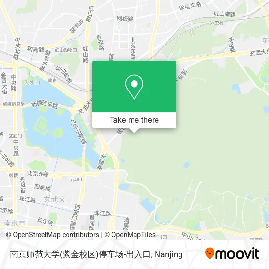 南京师范大学(紫金校区)停车场-出入口 map