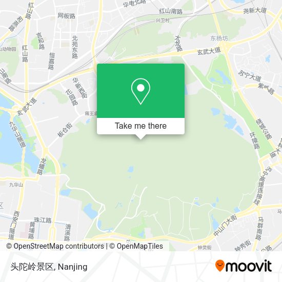 头陀岭景区 map