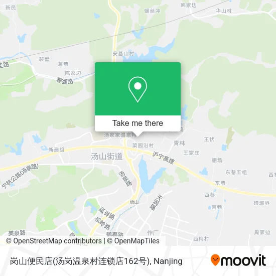 岗山便民店(汤岗温泉村连锁店162号) map