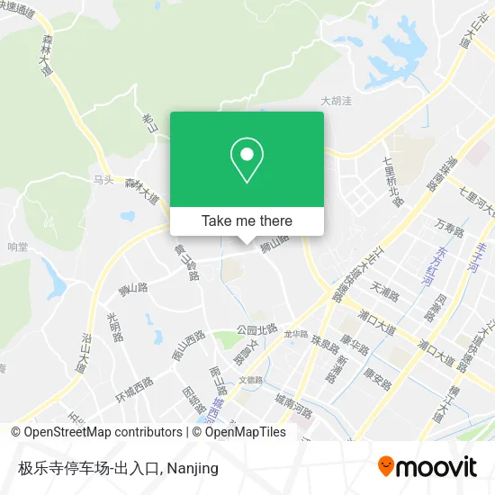 极乐寺停车场-出入口 map