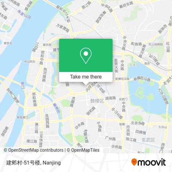 建邺村-51号楼 map
