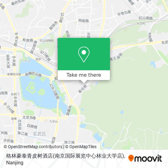 格林豪泰青皮树酒店(南京国际展览中心林业大学店) map