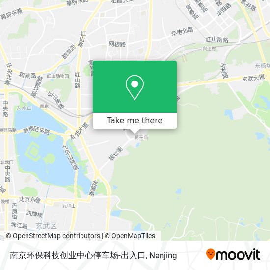 南京环保科技创业中心停车场-出入口 map