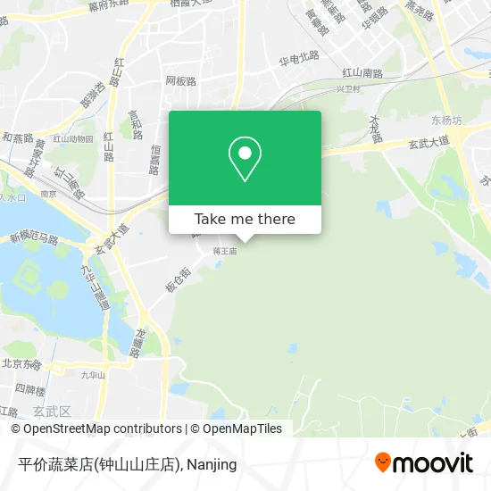 平价蔬菜店(钟山山庄店) map