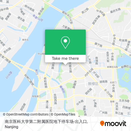 南京医科大学第二附属医院地下停车场-出入口 map