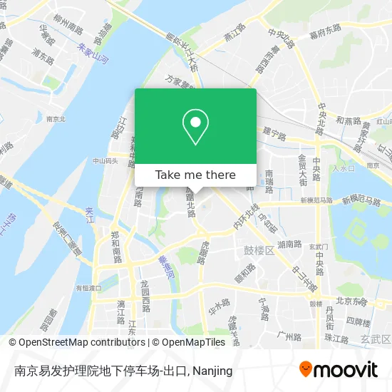 南京易发护理院地下停车场-出口 map