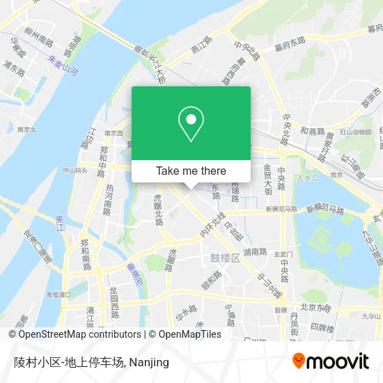 陵村小区-地上停车场 map