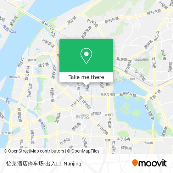 怡莱酒店停车场-出入口 map