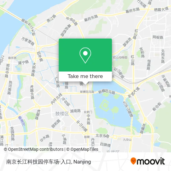 南京长江科技园停车场-入口 map