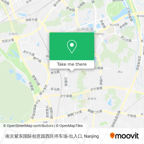 南京紫东国际创意园西区停车场-出入口 map